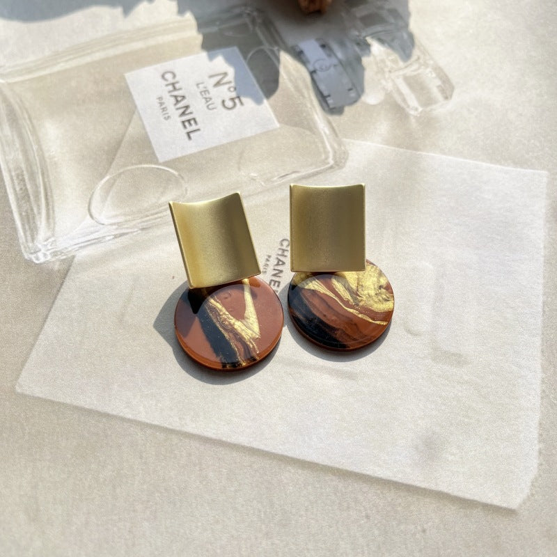 Wholesale Vintage Painted Acrylic Earrings